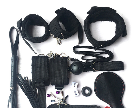 10-Piece Plush Strap Teasing Toy Set